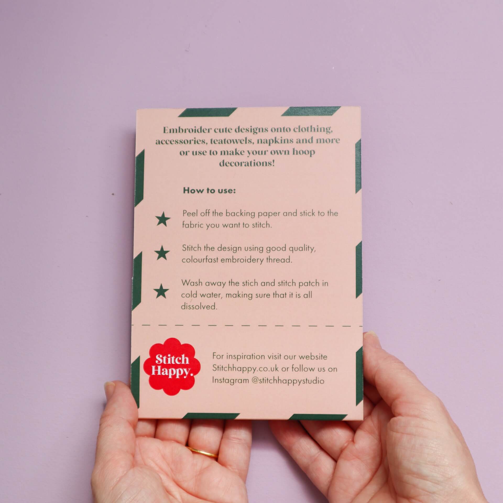 Cherries & Bows Stick and Stitch Embroidery Patches – Wash Away Designs for Clothing & Accessories - Stitch Happy.