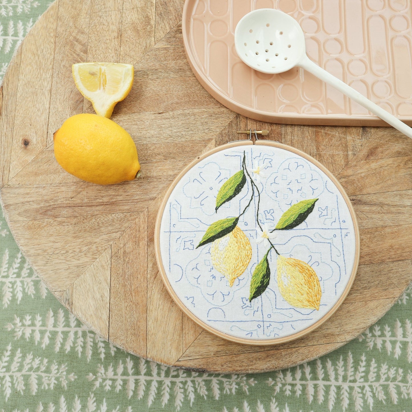 Lovely Lemons Embroidery Craft Kit - Stitch Happy.