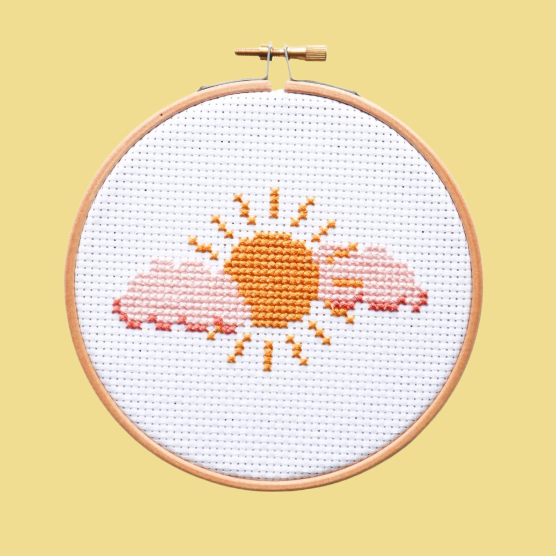 Cross Stitch Craft Kit - Sunshine - Stitch Happy.