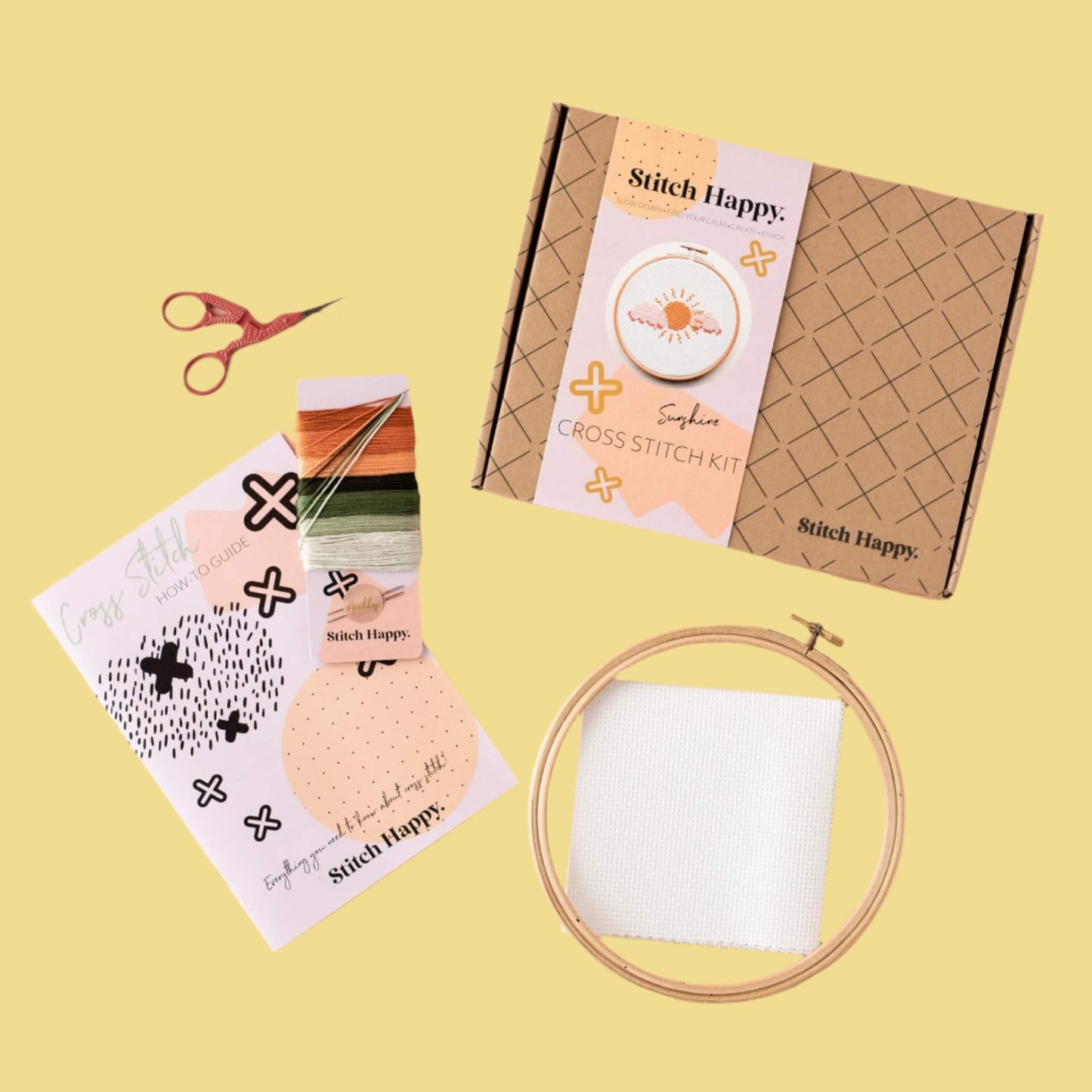 Cross Stitch Craft Kit - Sunshine - Stitch Happy.
