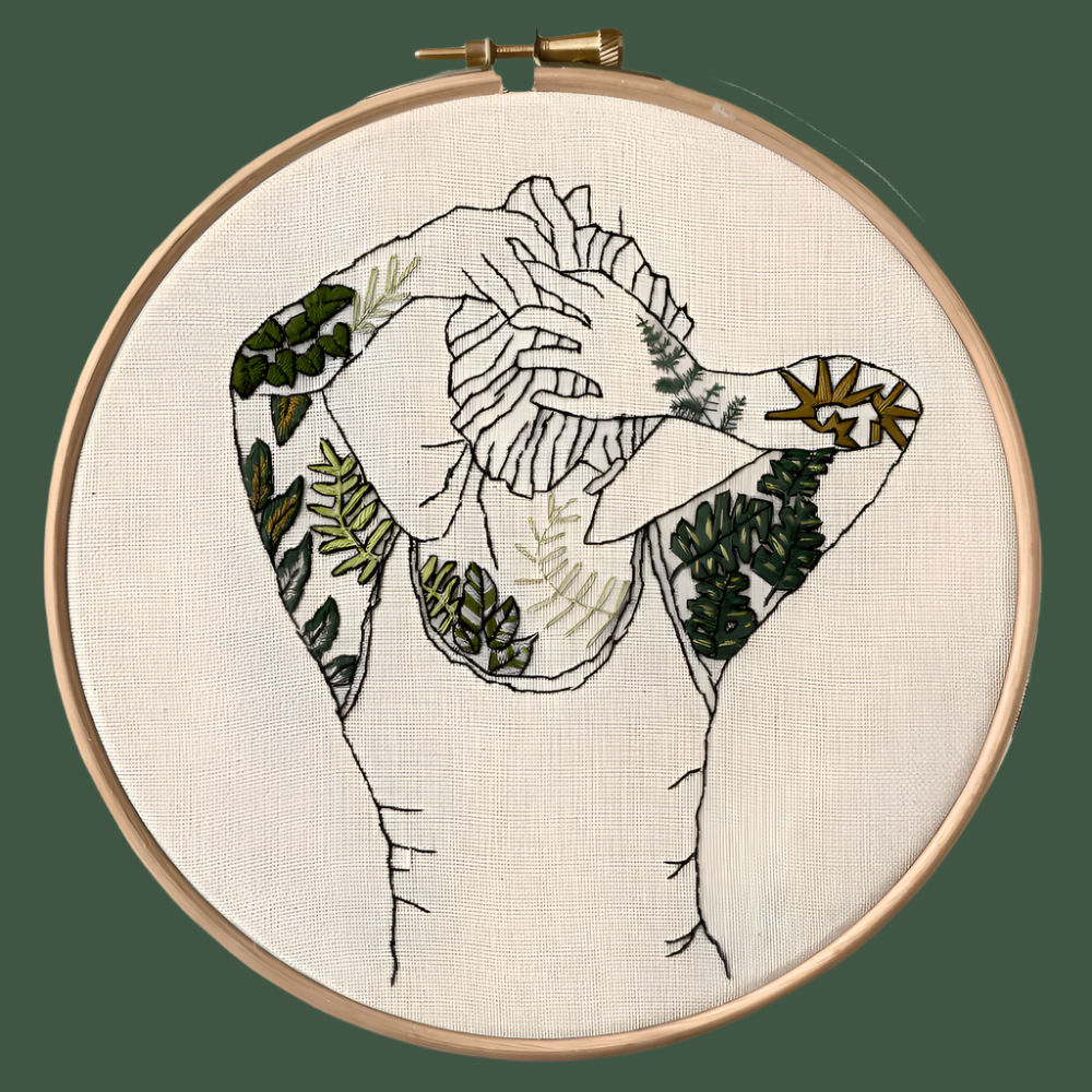 Botanical Tattoos Modern Embroidery Kit - Stitch Happy.