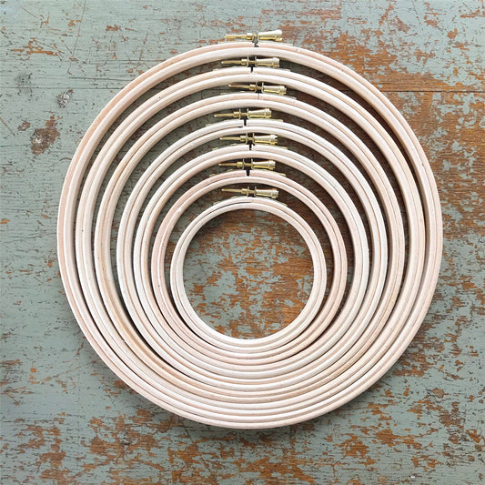 Wooden Embroidery Hoops - Made in the U.K. by Elbesse - Stitch Happy.