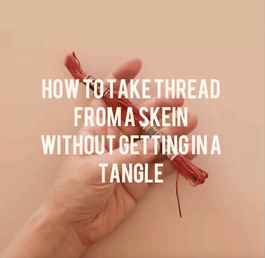 How to separate embroidery thread without getting in a tangle - Stitch Happy.