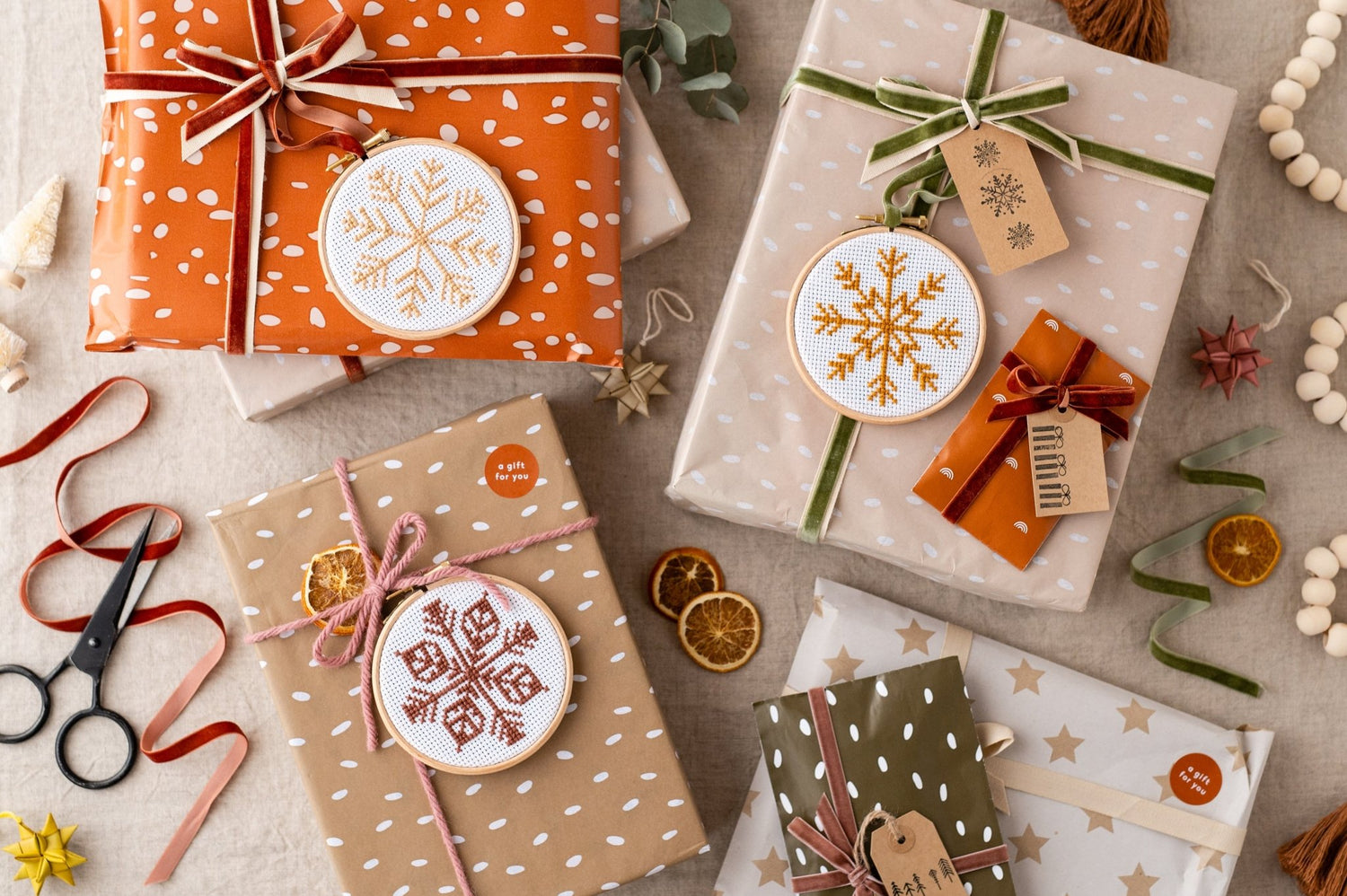 Christmas themed craft kits and PDF patterns - Stitch Happy.