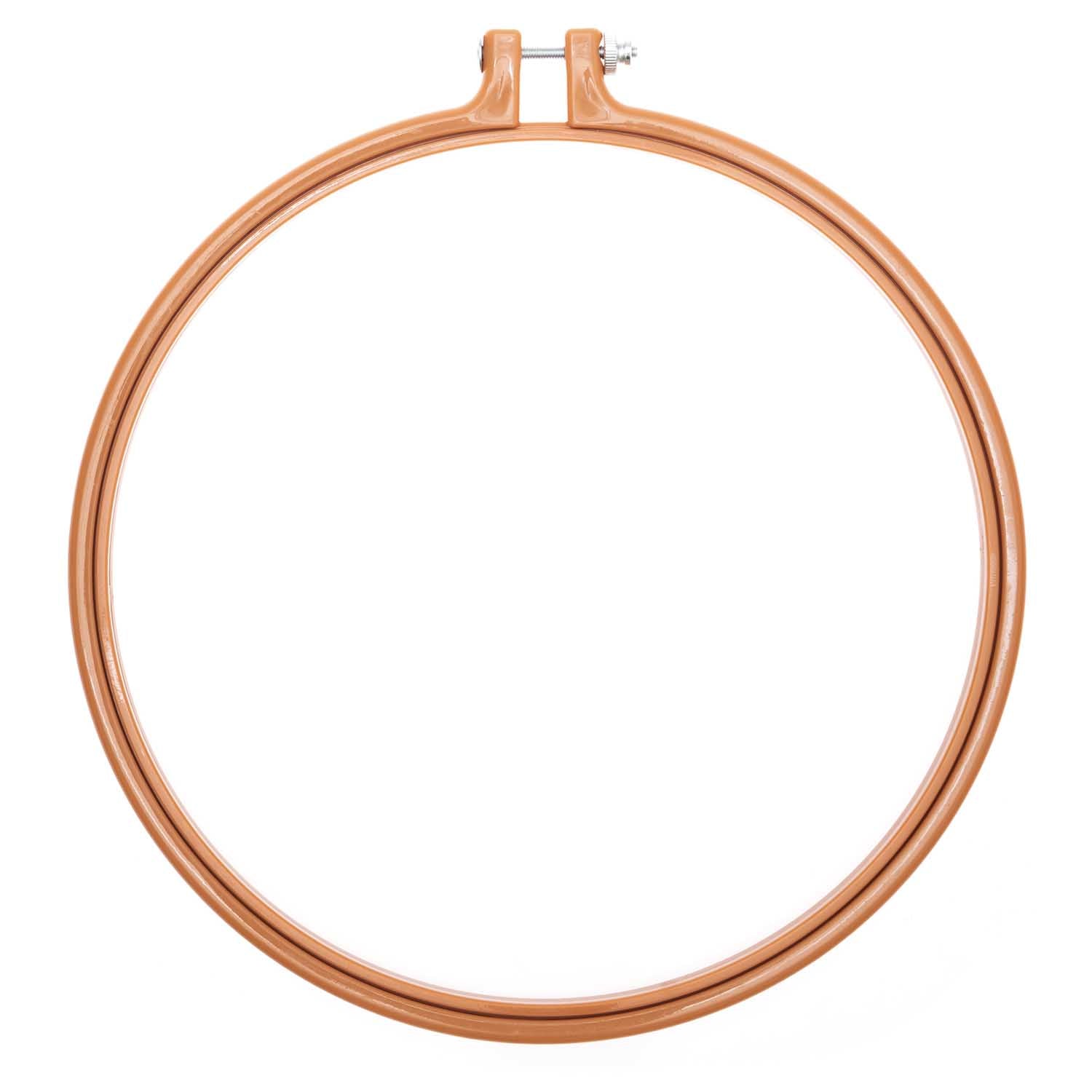 Caramel Coloured Embroidery Hoop 23cm / 9" - by Rico Design - Stitch Happy.