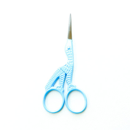 Embroidery Scissors - Colourful Stork - Stitch Happy.