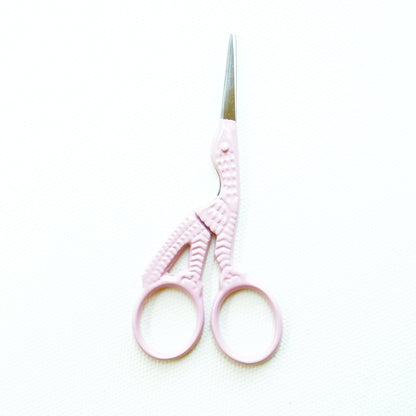 Embroidery Scissors - Colourful Stork - Stitch Happy.