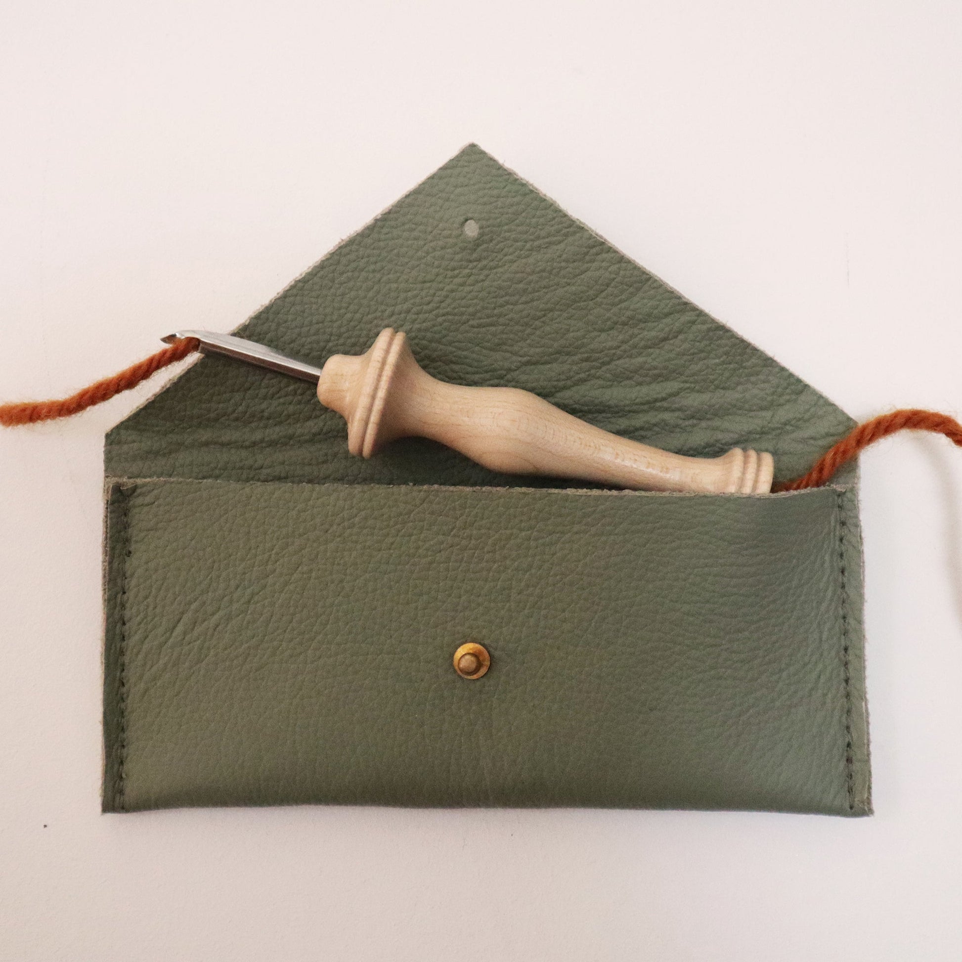 Leather Punch Needle Case - Handmade in England - Stitch Happy.