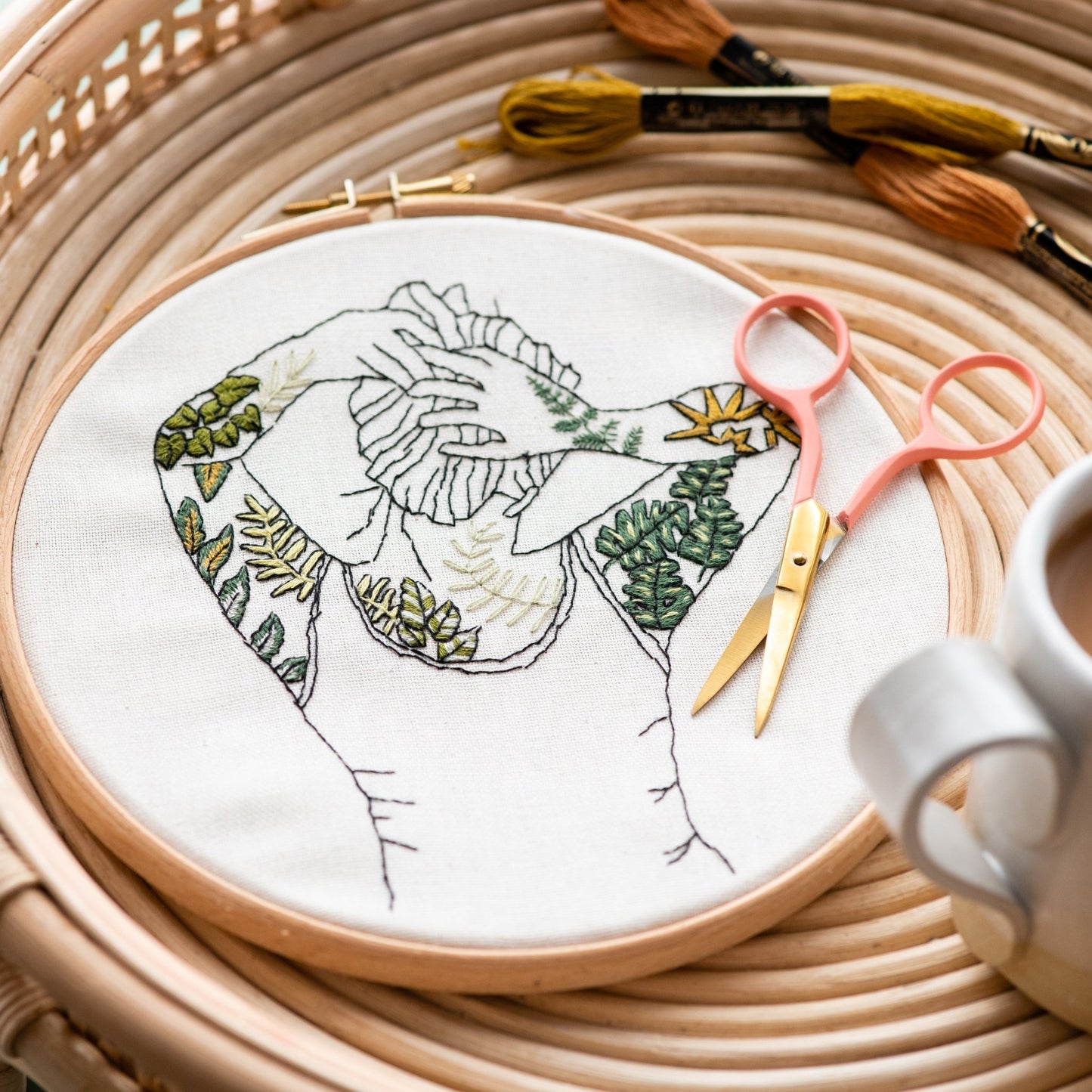 PDF Embroidery Pattern - Botanical Tattoos - Stitch Happy.