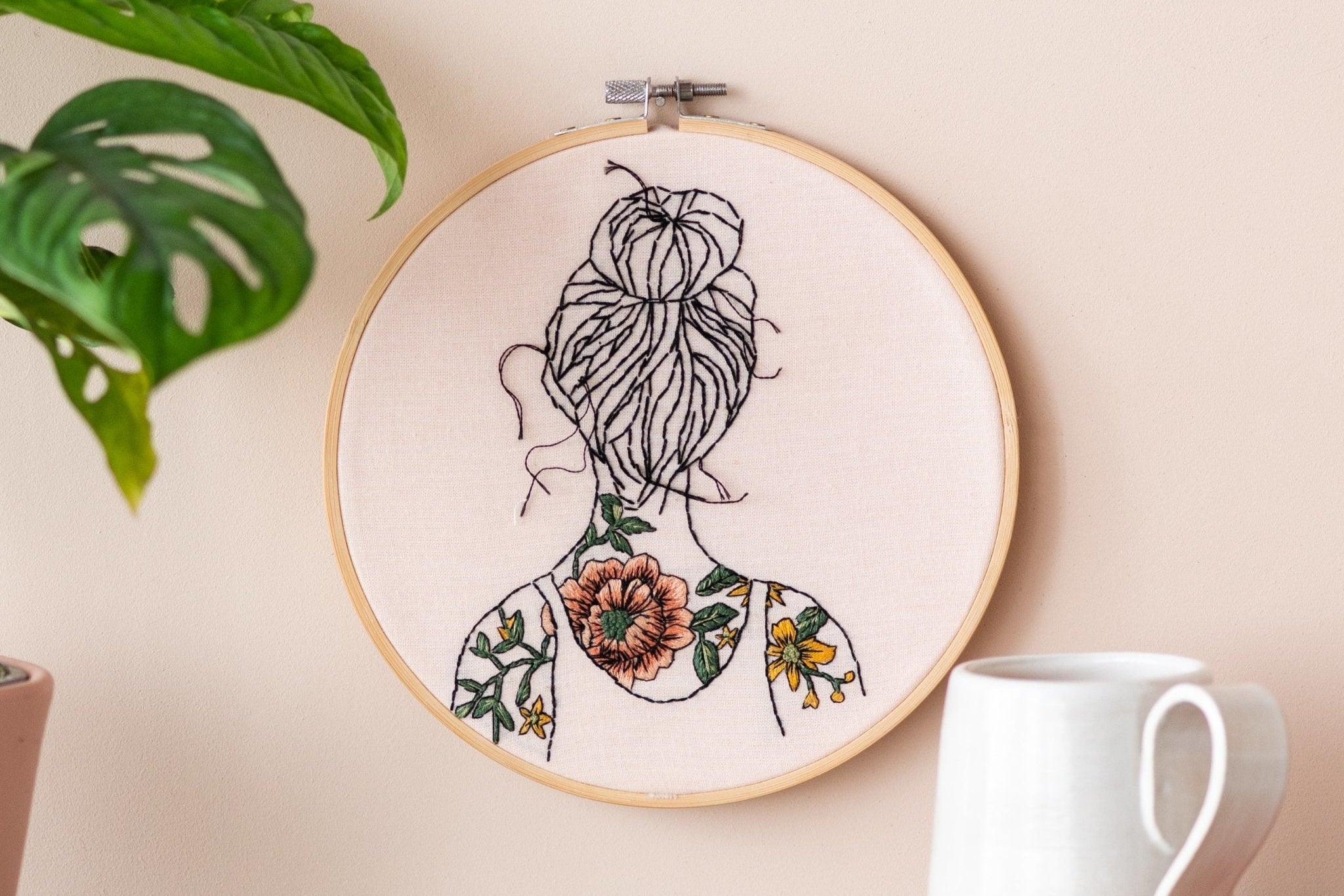 PDF Embroidery Pattern Tattooed Shoulders - Stitch Happy.